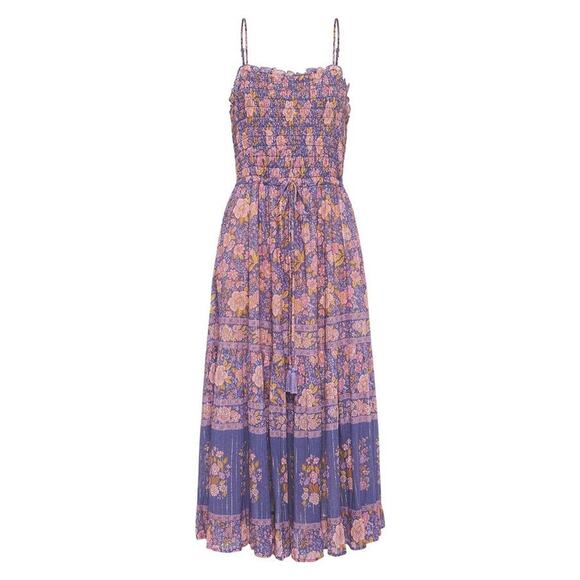 Spell Juniper Shirred Strappy Dress - AUS 8/US S